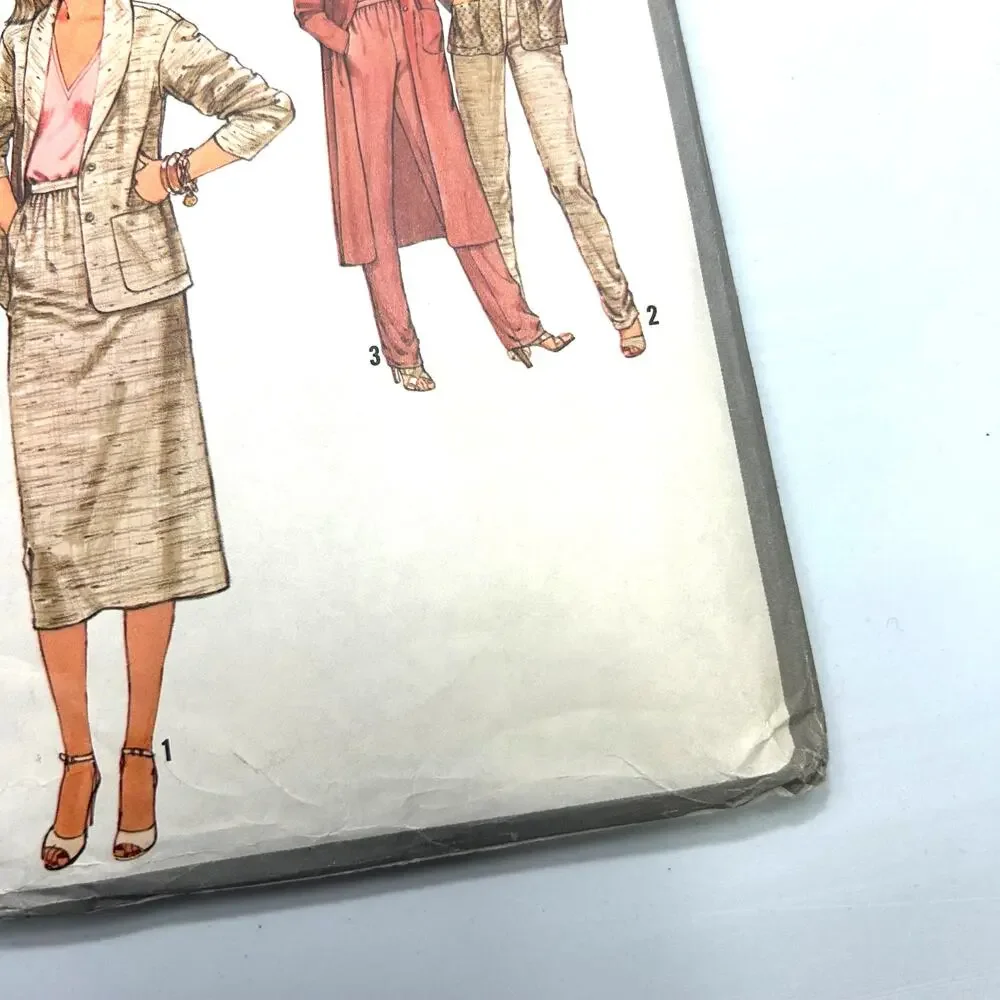 Simplicity Vintage‎ 1978 Pattern #8855 Misses Jacket and Skirt Size 12